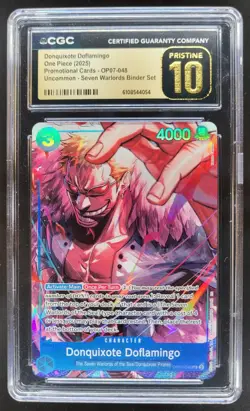 2025 ONE PIECE CCG DONQUIXOTE DOFLAMINGO OP07-048 CGC 10 PRISTINE A PT - Image 1