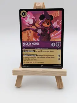 Disney Lorcana TCG First Chapter Mickey Mouse - Wayward Sorcerer Super Rare #51 - Image 1