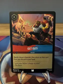 Disney Lorcana - Get Out! 148/204 - Reign of Jafar - Cold Foil - Image 1