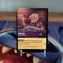 Disney Lorcana - Arthur Wizard's Apprentice 35/204 - Floodborn - Cold Foil - Image 1