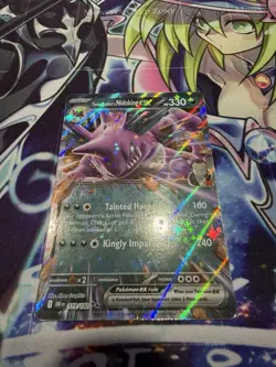 Pokemon Destined Rivals TCG Holo Card - Team Rocket's Nidoking EX (119/182) - Image 1