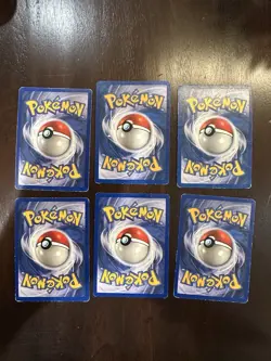 Lot Of 6 Base Set Pokemon Cards Vintage Old School WOTC - Image 2