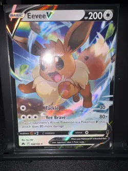 Eevee V 108/159 Crown Zenith NM Ultra Rare Pokemon Card - Image 1