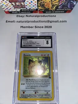 CGC 8 - Pokemon Card - Black Star Promo #10 - MEOWTH (holo-foil) - NM-MT - Image 3