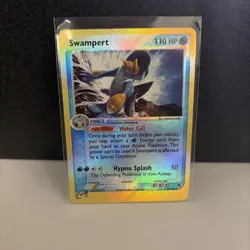 Pokemon Swampert Ruby and Sapphire Card 13/109 Reverse Holo Rare LP Card - Image 1