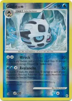 1x Glalie - 18/99 - Rare - Reverse Holo Moderately Played Pokemon Platinum Arceu - Image 1