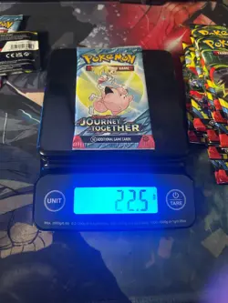 POKEMON Scarlet and Violet Journey Together Booster Pack WEIGHTED HEAVY 22.5 g - Image 1