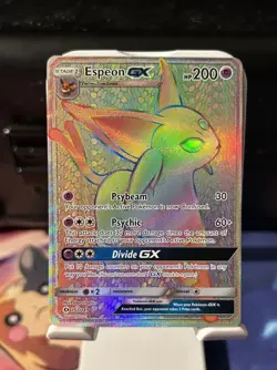 Espeon GX Pokemon TCG S&M Moon Base Set (Secret Holo) 152/149 NM-M+ - Image 1