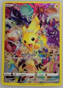 Pikachu (Secret) 160/159 Pokemon Crown Zenith Holo NM (7 of 7) - Image 1