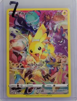 Pikachu (Secret) 160/159 Pokemon Crown Zenith Holo NM (7 of 7) - Image 3