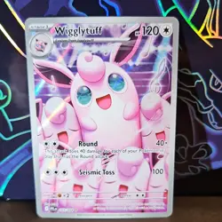 Pokemon TCG Wigglytuff 105/094 Phantasmal Flames Rare Holo 120 HP Stage 1 - Image 1
