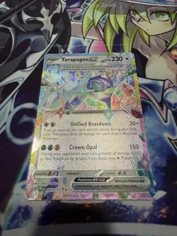 Pokemon TCG Terapagos EX 092/131 Double Rare Prismatic Evolutions NM Condition - Image 1
