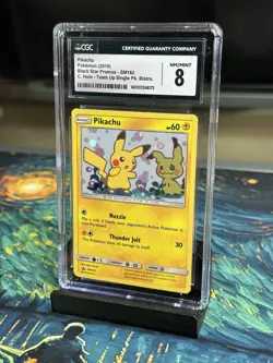 Pokemon Pikachu Team Up Blister Pk. Cosmos Holo Promo SM162 CGC 10 - Image 1