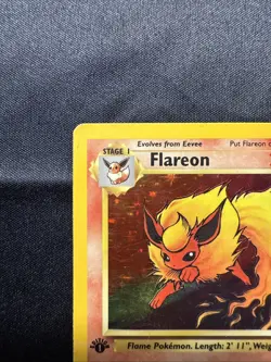 Flareon #3 First Edition English Pokemon Jungle Vintage 1999 Played - Image 2