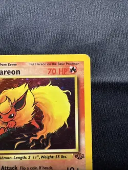 Flareon #3 First Edition English Pokemon Jungle Vintage 1999 Played - Image 3