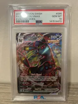 Pokemon SWSH Evolving Skies Umbreon VMAX 095/203 PSA 10! - Image 1