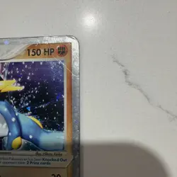 Pokemon 2004 EX Team Magma Vs Team Aqua Swampert EX 95/95 Holo Rare Foil Damaged - Image 5