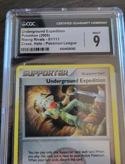 Underground Expedition Holo 97/111 | Pokemon Rising Rivals 2009 | CGC 9 - Image 1