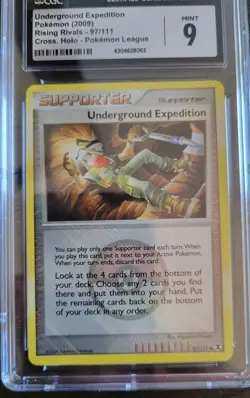 Underground Expedition Holo 97/111 | Pokemon Rising Rivals 2009 | CGC 9 - Image 2