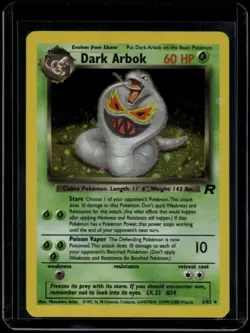 Pokemon TCG Dark Arbok 2/82 Team Rocket Holo Rare MP - Image 1