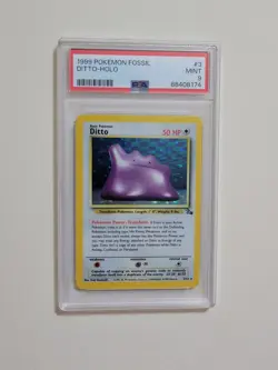 Ditto - Pokemon Fossil #3 - Mint PSA 9 - Image 2