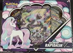 1x 2021 Pokemon Galarian Rapidash V Box 4 Booster Packs + More! Trusted Seller! - Image 1