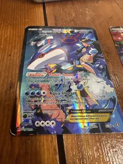 Pokemon Team Aqua's Kyogre EX Double Crisis 6/34 Ultra Rare Holo 190 Damaged - Image 1