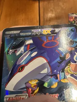 Pokemon Team Aqua's Kyogre EX Double Crisis 6/34 Ultra Rare Holo 190 Damaged - Image 2