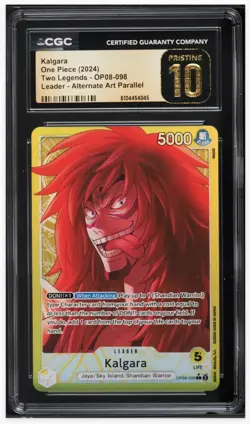 2024 🔴 CGC-10 Pristine Kalgara OP08-098 Two Legends Alt Art Parallel One Piece - Image 1