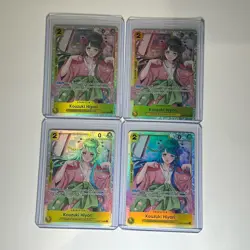 Kouzuki Hiyori OP06-106 Super Rare Foil One Piece x 4 play set - Image 3