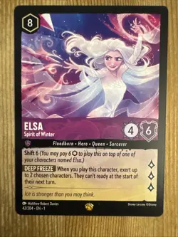 Elsa - Spirit of Winter Legendary 42/204 Disney Lorcana The First Chapter - Image 1