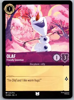 Olaf - Friendly Snowman 55/204 Uncommon Fabled NM Lorcana Disney - Image 1