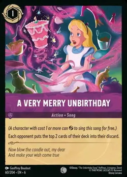 A Very Merry Unbirthday Foil (060) Azurite Sea Disney Lorcana - Image 1