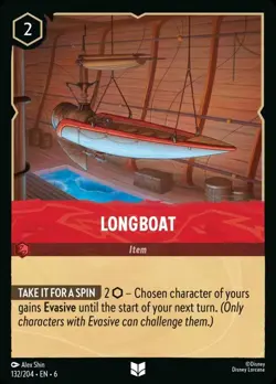 Longboat Foil (132) Azurite Sea Disney Lorcana - Image 1