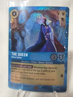 Disney Lorcana The Queen Mirror Seeker Foil Promo Costco 12/P3 First Chapter - Image 1
