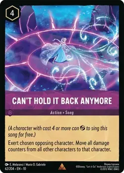 Can't Hold It Back Anymore 62/204 Whispers in the Well Non-Foil Disney Lorcana - Image 1