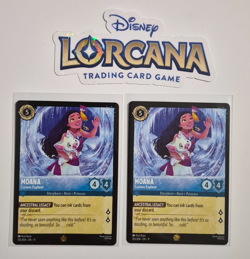 Disney Lorcana Winterspell Moana Curious Explorer Legendary Rare x2 Pack Fresh - Image 1