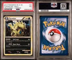 Tyranitar 26/95 Cosmos Holo Unleashed Pokemon Card PSA7 - Image 2