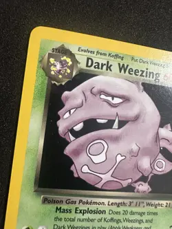 Dark Weezing 14/82 - Team Rocket Set Holo Rare Pokemon Card TCG NM- - Image 2