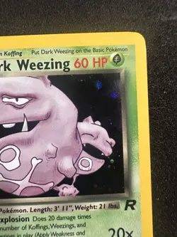 Dark Weezing 14/82 - Team Rocket Set Holo Rare Pokemon Card TCG NM- - Image 3