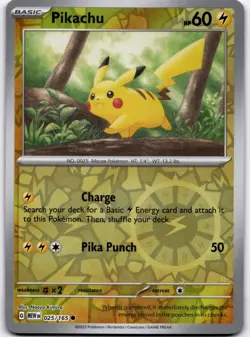 Pikachu - (Reverse Cosmos Holo) (Costco Exclusive) Common Miscellaneous Cards & - Image 1