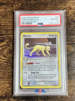Persian Reverse Holo PSA 10 50/113 EX Delta Species Pokemon Card Gem Mint 2005 - Image 1