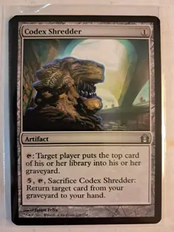 4x Codex Shredder | Return to Ravnica (228/274) MTG Magic ARTIFACT PLAYSET NM - Image 1