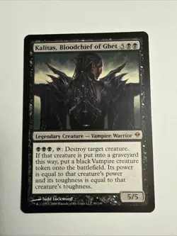 MTG Kalitas, Bloodchief of Ghet - Zendikar (ZEN) #99 - Magic the Gathering LP - Image 1