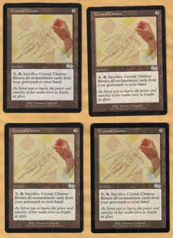 4x Crystal Chimes (Urza's Saga, Uncommon, English, 1998) MTG 4 LP - Image 1