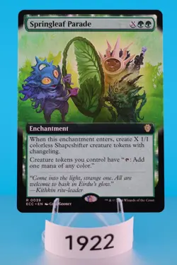 MTG Springleaf Parade (Extended Art) Commander: Lorwyn Eclipsed Regular #39 - Image 1
