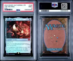 2023 MTG TALES OF MIDDLE-EARTH FOIL #246 THE ONE RING PSA 9 - Image 3