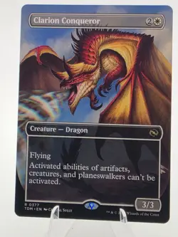 MTG Tarkir: Dragonstorm Clarion Conqueror Borderless Regular #0377 NM - Image 2