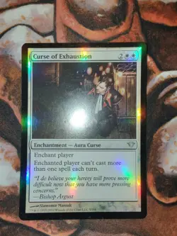 FOIL Curse of Exhaustion Dark Ascension MTG Magic the Gathering 1st Edition - Image 1