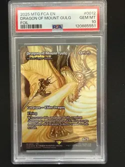 2025 MTG FINAL FANTASY THROUGH THE AGES FOIL #0012 DRAGON OF MOUNT GULG PSA 10 - Image 1